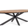 Zelmar - Mesa de exterior de 218 cm, Antracita
