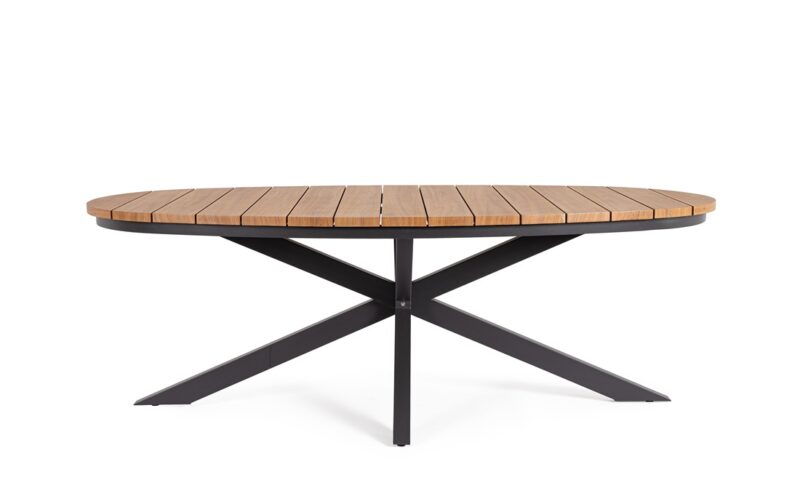 Zelmar - Mesa de exterior de 218 cm, Antracita - Imagen 2