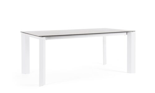 Otavio - Mesa de exterior de 180 cm - Blanco