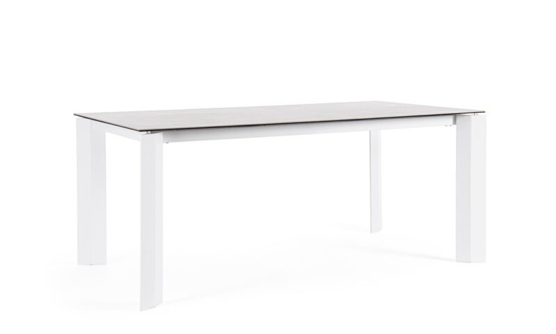 Otavio - Mesa de exterior de 180 cm - Blanco