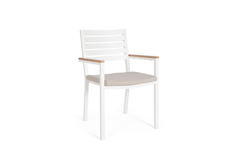 Henna - Silla de exterior Blanco - Apilable