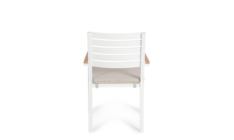 Henna - Silla de exterior Blanco - Apilable - Imagen 6