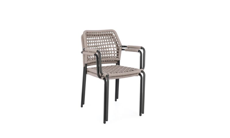 Rajada - Sillón de exterior, Khaki - Apilables - Imagen 2