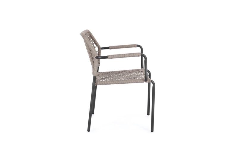 Rajada - Sillón de exterior, Khaki - Apilables - Imagen 4