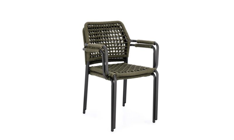 Rajada - Sillón de exterior, Verde - Apilables - Imagen 2