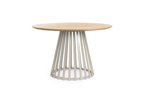 Cillian - Mesa redonda de 120 cm, Warm-Gris