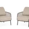 Ivissa - Sillón de exterior, Antracita/Taupe (Pack de 2 uds)
