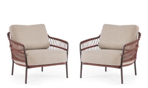 Talaia - Sillón de exterior, Java (Pack de 2 uds.)