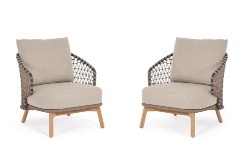 Eularia- Sillón de Exterior (Pack de 2 uds)
