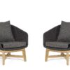 Coachella - Sillón Antracita (Pack de 2 uds.)