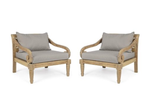 Karuba - Sillón de exterior Stone (Pack de 2 uds)