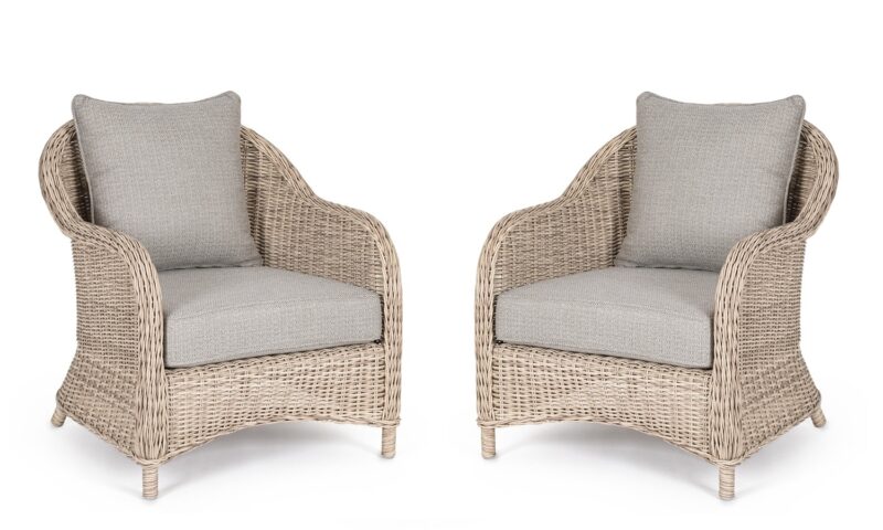 Aditya - Sillón de exterior (Pack de 2 uds)