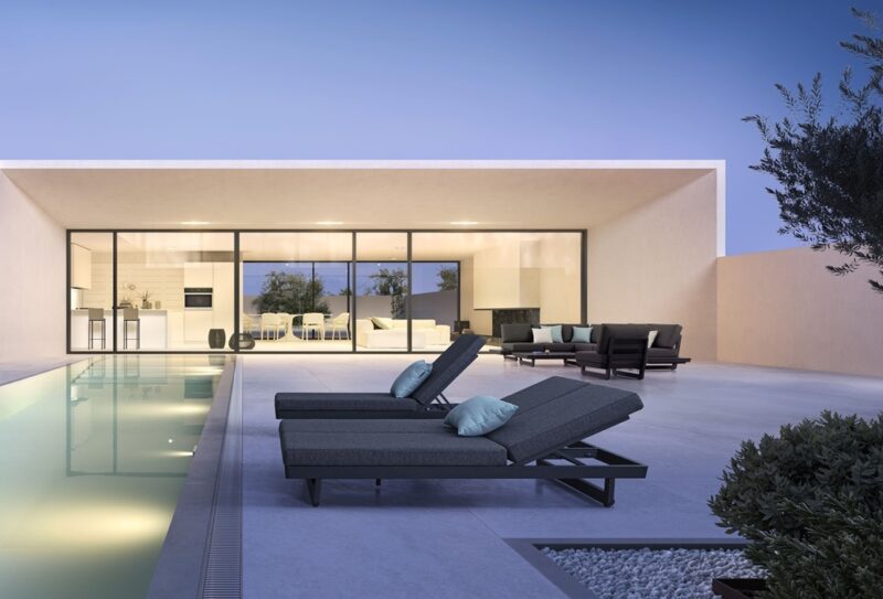 Infinity - Tumbona doble de exterior Antracita - Imagen 16