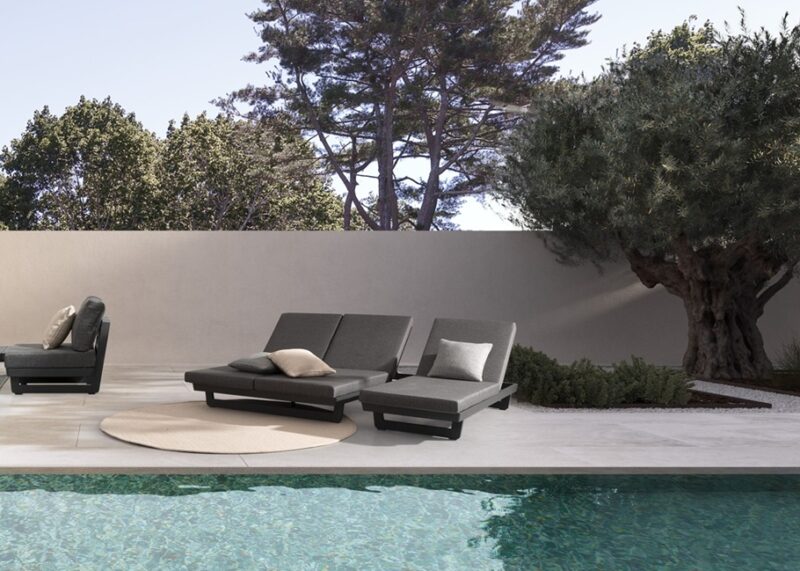 Infinity - Tumbona doble de exterior Antracita - Imagen 15