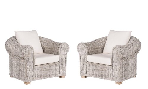 Coba - Sillón  de exterior/interior (Pack de 2 uds)
