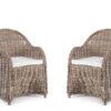 Martín - Sillón  de exterior/interior - Natural (Pack 2 uds)