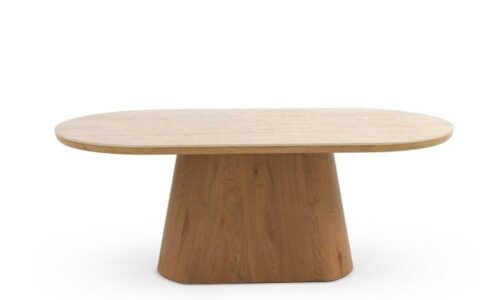 Toba - Mesa de comedor ovalada de 200 x 100 cm