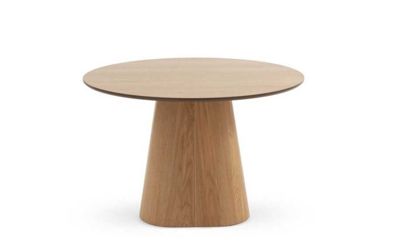 Olchi - Mesa de comedor redonda de 120 cm