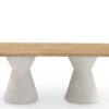 Clein - Mesa de comedor rectangular de 200 x 100 cm
