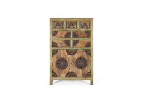 Khuri - Cajonera de 80 cm con 2P/7C
