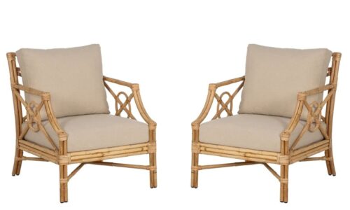 Palma - Sillón de ratán (Pack 2 uds)