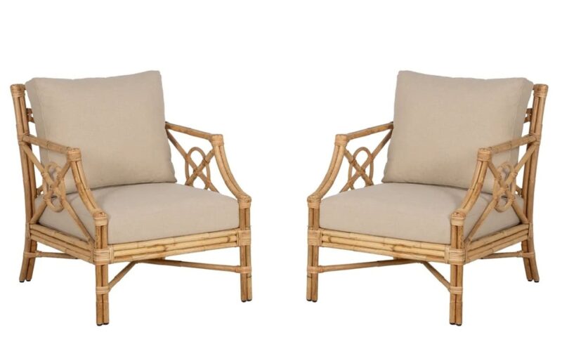 Palma - Sillón de ratán (Pack 2 uds)