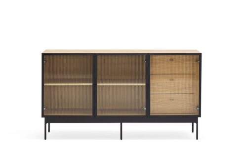 Blur - Aparador 3P/3P - Roble/Negro