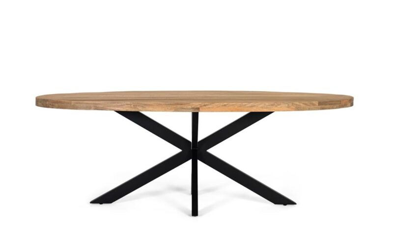 Roland - Mesa Ovalada de Comedor de 220 x 100 cm - Imagen 2