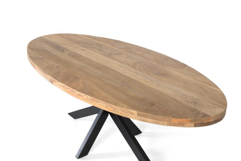 Roland - Mesa Ovalada de Comedor de 220 x 100 cm - Imagen 4