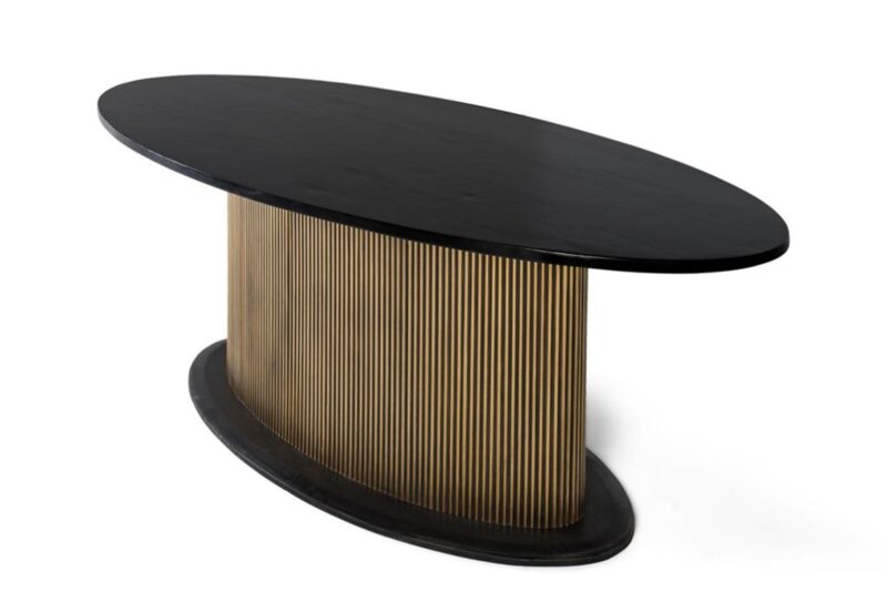 Varg - Mesa de Comedor ovalada de 220 x 110 cm - Imagen 2