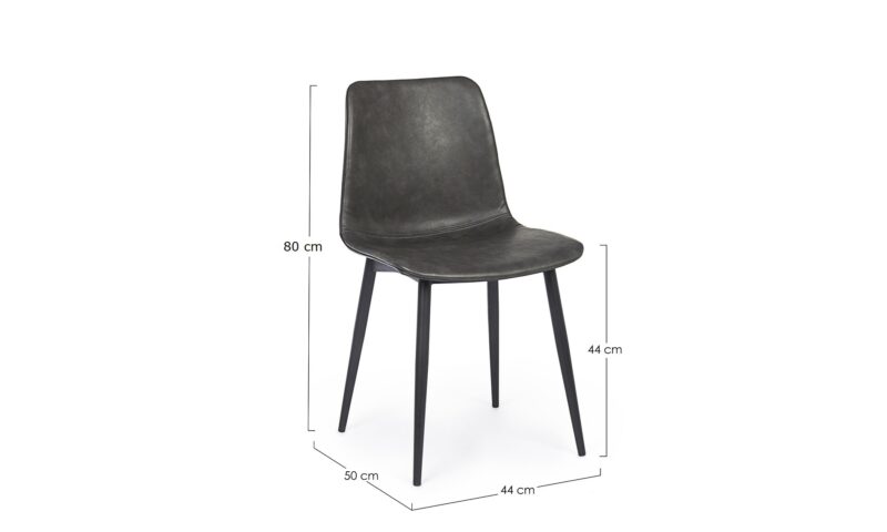 Kyra - Silla Antracita Vintage - Imagen 5