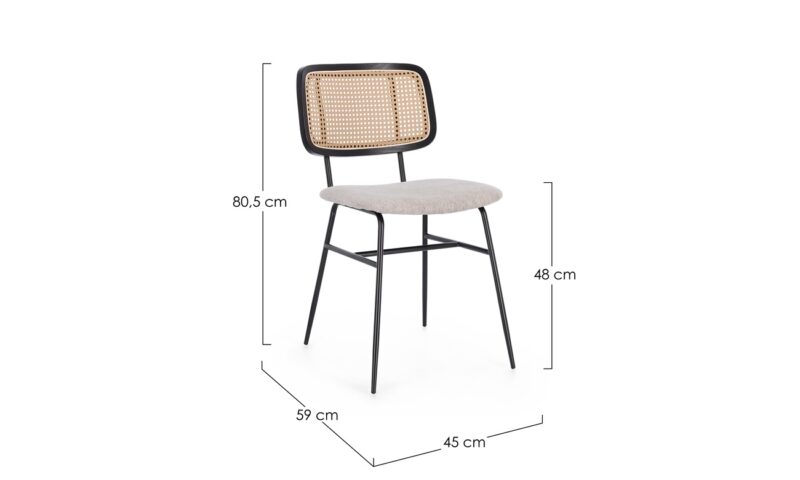 Glenna - Silla tapizado Natural - Imagen 6