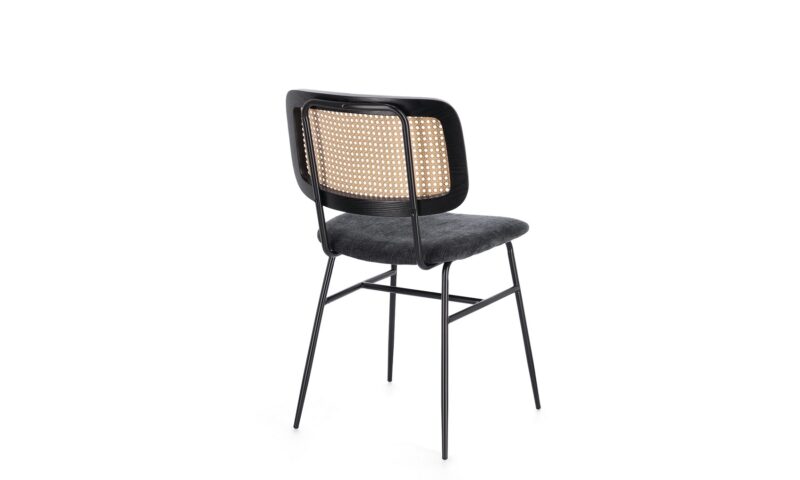 Glenna - Silla tapizado Gris-Oscuro - Imagen 4