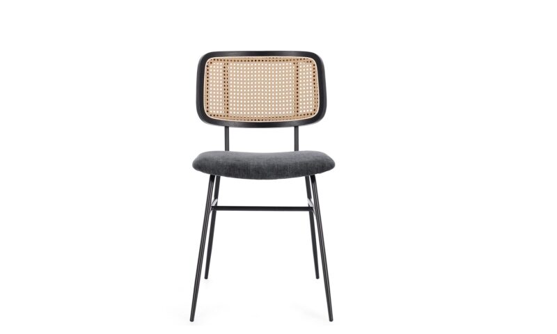 Glenna - Silla tapizado Gris-Oscuro - Imagen 3