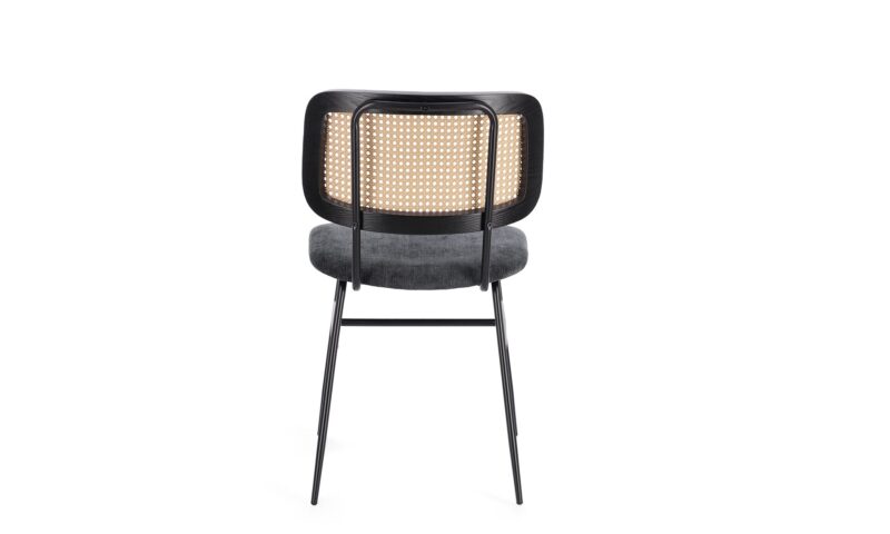 Glenna - Silla tapizado Gris-Oscuro - Imagen 5