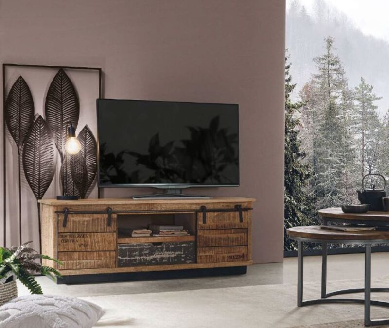 Tudor - Mueble para TV de 130 cm 2P/1C - Imagen 11