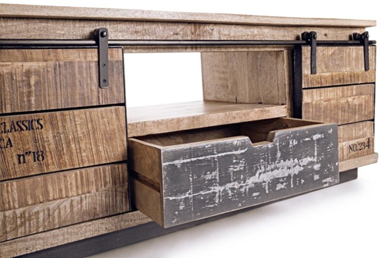 Tudor - Mueble para TV de 130 cm 2P/1C - Imagen 8