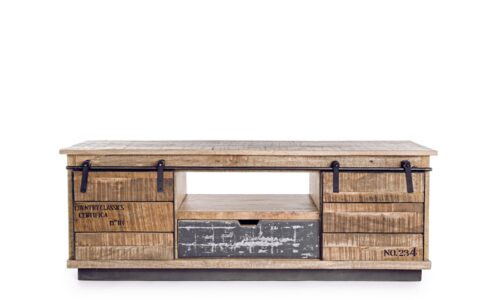 Tudor - Mueble para TV de 130 cm 2P/1C