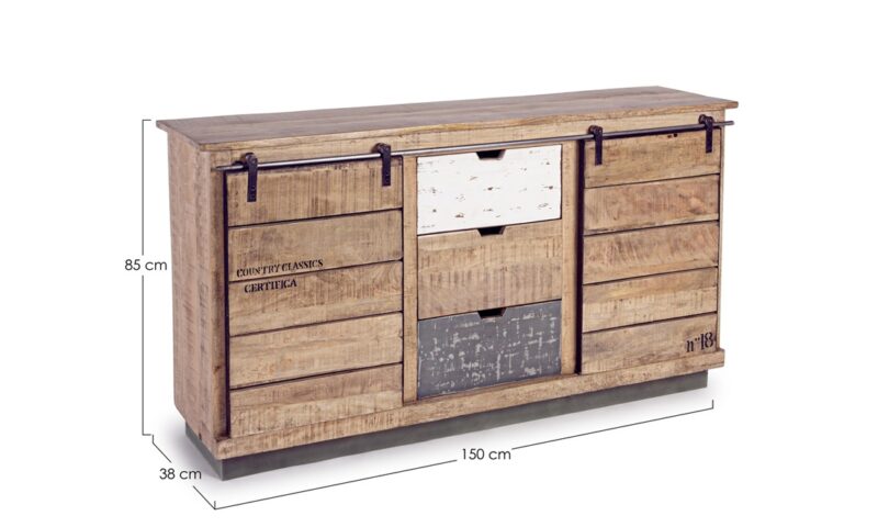 Tudor - Aparador de 150 cm 2P/3C - Imagen 7