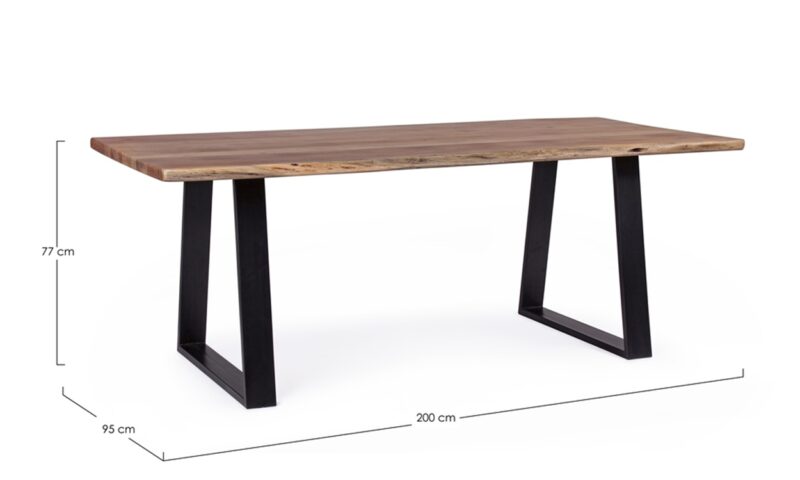 Artur - Mesa de comedor de 200 x 95 cm - Imagen 3