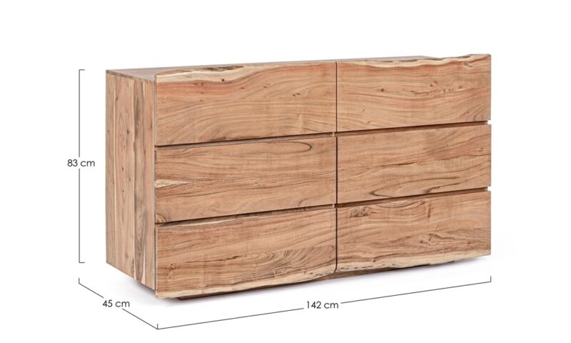 Aron - Cómoda de 142 cm 6C - Imagen 5