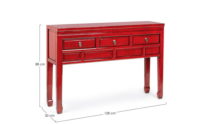 Jinan - Consola de 128 cm 3C Rojo - Imagen 4