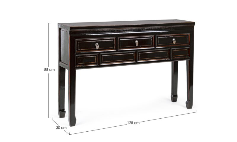 Jinan - Consola de 128 cm 3C Negro - Imagen 3