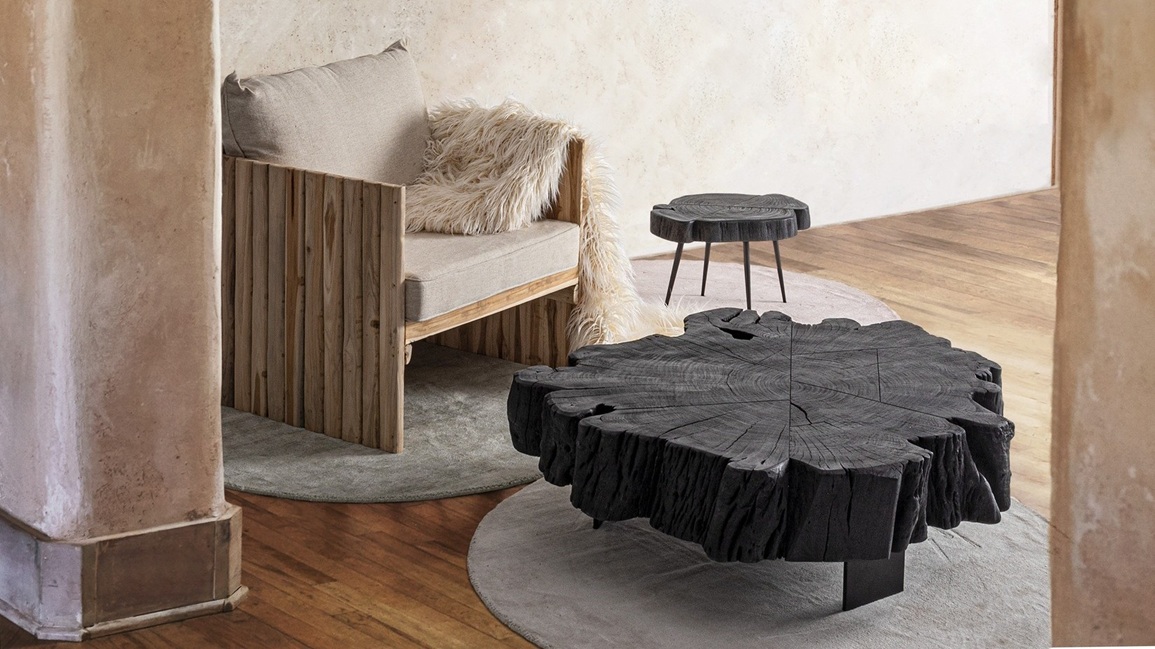 Keval - Mesa de centro de 90 cm - Imagen 9