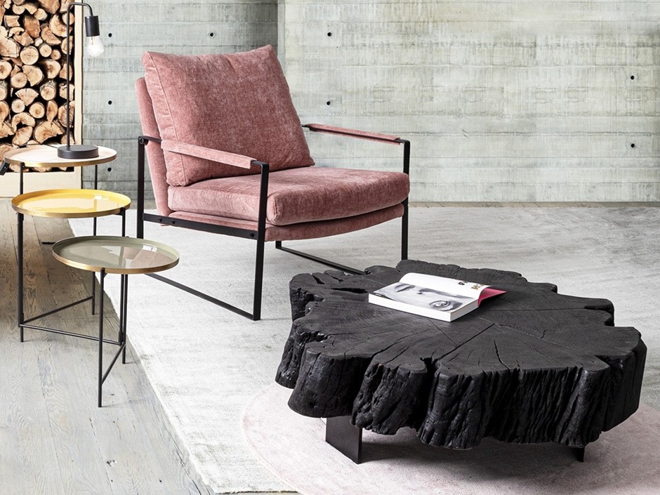 Keval - Mesa de centro de 90 cm - Imagen 8