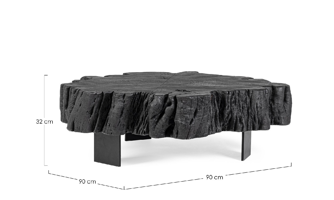 Keval - Mesa de centro de 90 cm - Imagen 3