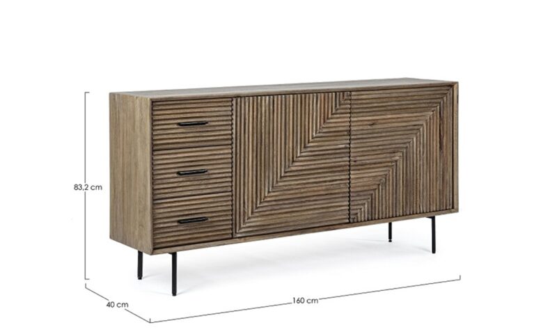 Darsey - Aparador de 160 cm 2P/3C - Imagen 6