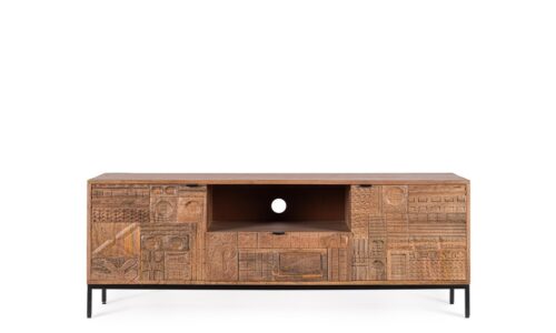 Kindia - Mueble para TV de 140 cm 2P/1C