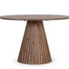 Orissa - Mesa de comedor redonda de 120 cm Avellana