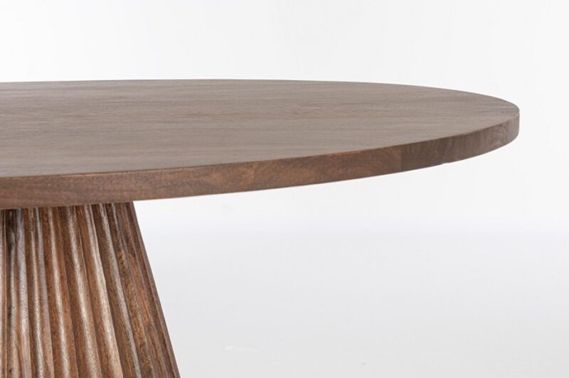 Orissa - Mesa de comedor redonda de 120 cm Avellana - Imagen 3